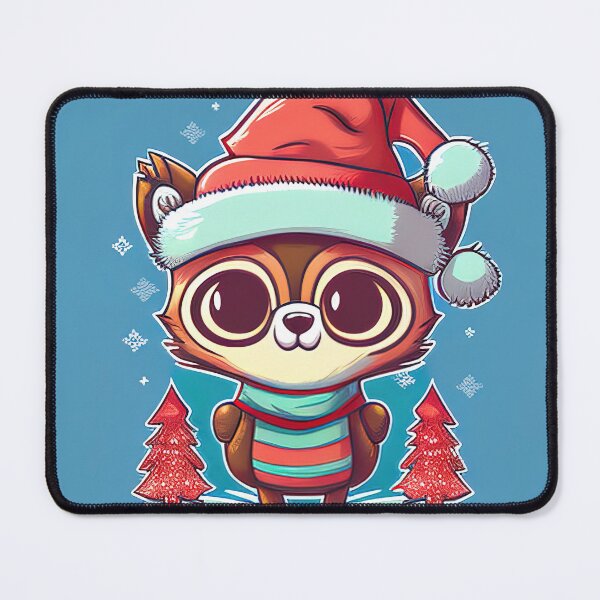 Item preview, Cute christmas cartoon character card designed and sold by XmasPatterns.
