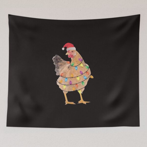 Aperçu de l'œuvre Copie de christmas chicken farm christmas chicken chicken ornament christmas gift chicken gift créée et vendue par Sophistical.