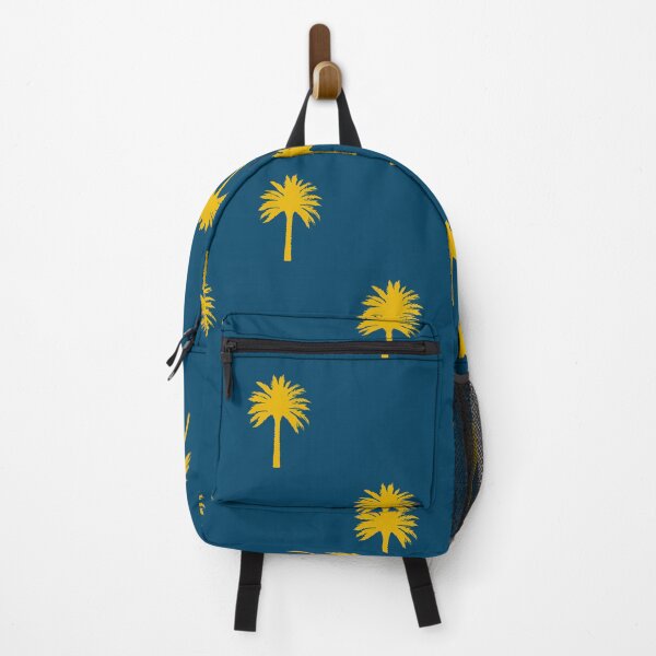 Item preview, Golden Palm Trees on Aegean Blue designed and sold by UncannyCanvas.