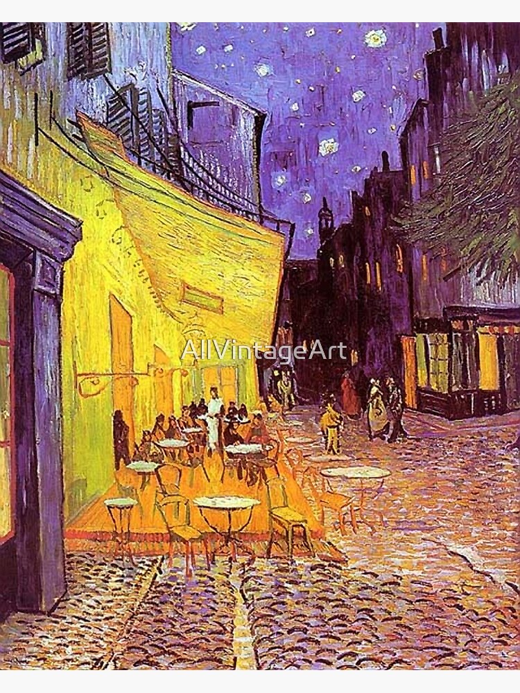 Póster Vintage Vincent Van Gogh Night Cafe Bellas Artes De Allvintageart Redbubble
