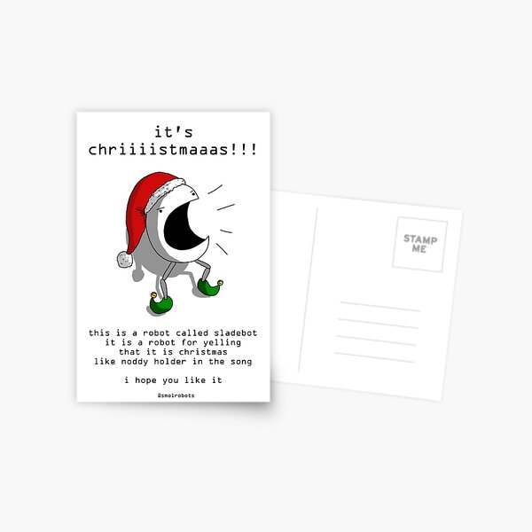 Sladebot Christmas Card Postcard