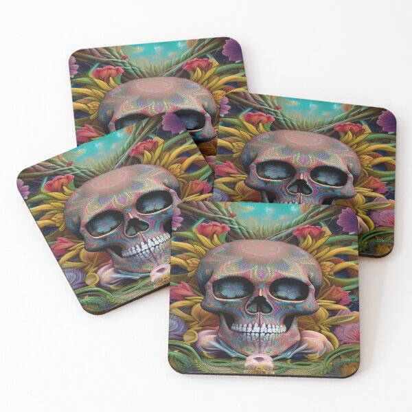 Item preview, Gothic Grunge and Crossbones 3D Turbo Floral Anatomical  Spiral Skull designed and sold by ValleyDream.