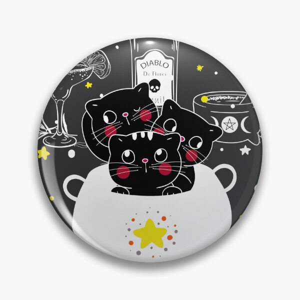 Item preview, Black Midnight Cocktail Margaritas Funny Cat Pillow , Perfect for a Gift designed and sold by wescor5000.