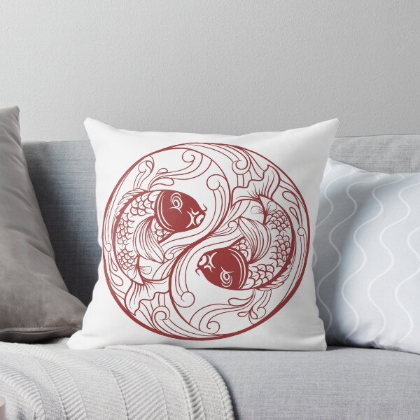 Item preview, 2 Fish Red Print by Zouzounio Art designed and sold by zouzounioart.