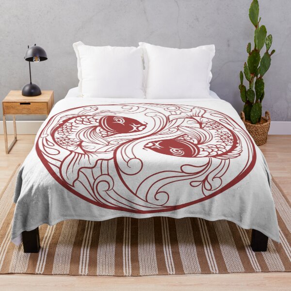 Item preview, 2 Fish Red Print by Zouzounio Art designed and sold by zouzounioart.