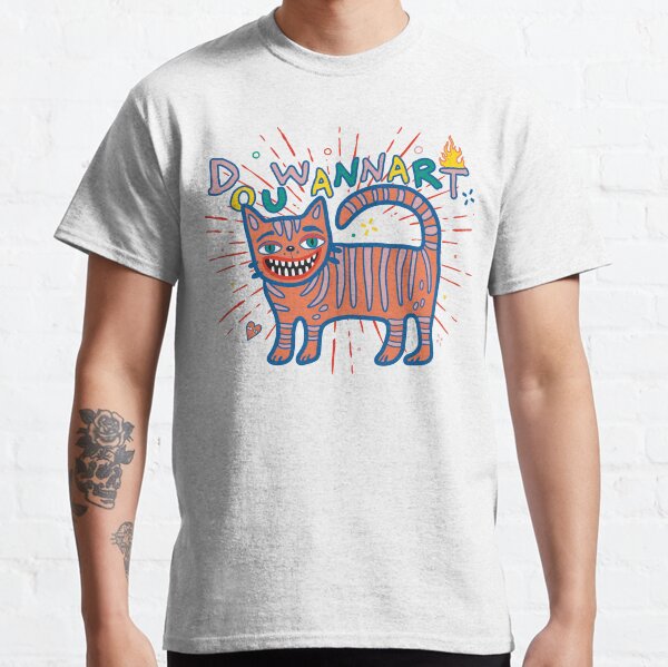 Crazy Funny Cat Classic T-Shirt