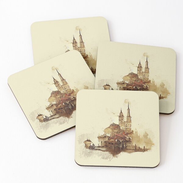 Item preview, Castle watercolor impression designed and sold by etherElric.