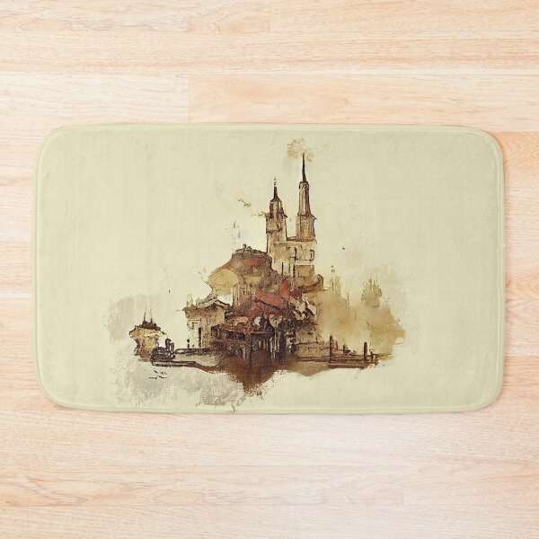 Item preview, Castle watercolor impression designed and sold by etherElric.