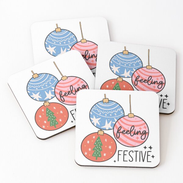 Item preview, Feeling Festive christmas baubles designed and sold by SpiritedArtwork.
