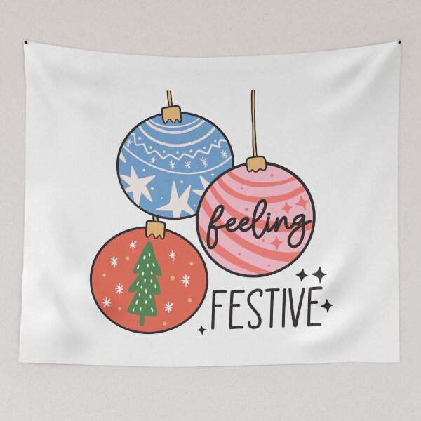 Item preview, Feeling Festive christmas baubles designed and sold by SpiritedArtwork.