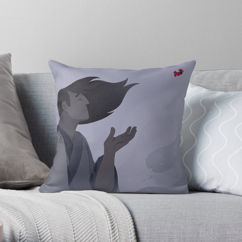 Lady Bug Throw Pillow