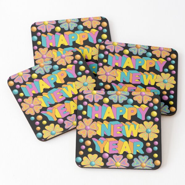 Item preview, Happy New Year Floral Art designed and sold by Ayesha Saleem.