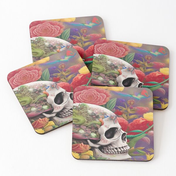 Item preview, Gothic Grunge and Crossbones 3D Turbo Floral Anatomical  Spiral Skull designed and sold by ValleyDream.