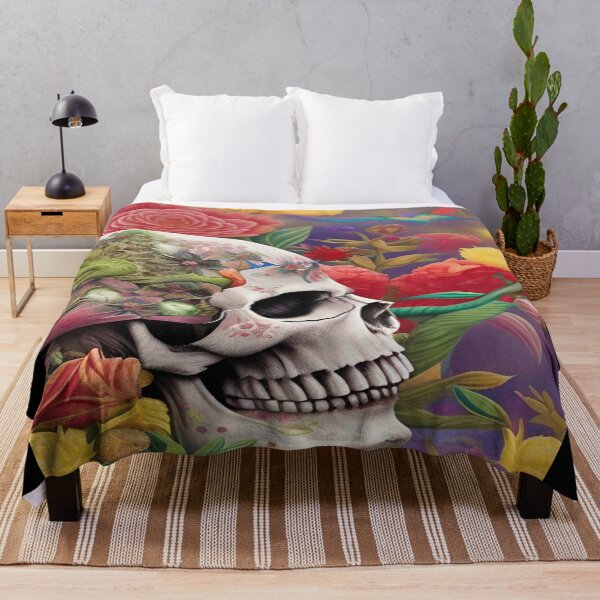 Item preview, Gothic Grunge and Crossbones 3D Turbo Floral Anatomical Spiral Skull designed and sold by ValleyDream.