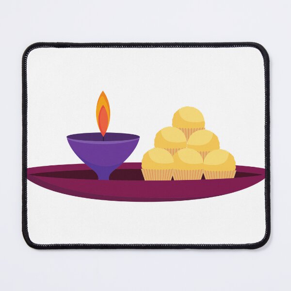 Item preview, Prasadam and Diya designed and sold by AlaukikaShop.