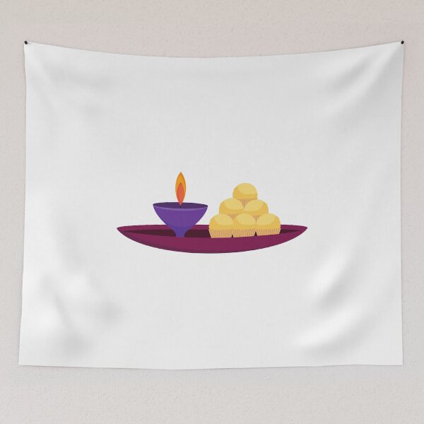 Item preview, Prasadam and Diya designed and sold by AlaukikaShop.