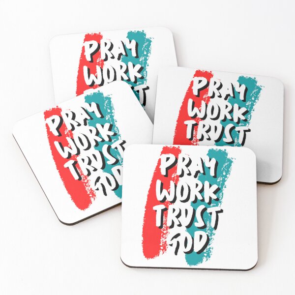 Item preview, pray work trust god Design designed and sold by TeesByNima.