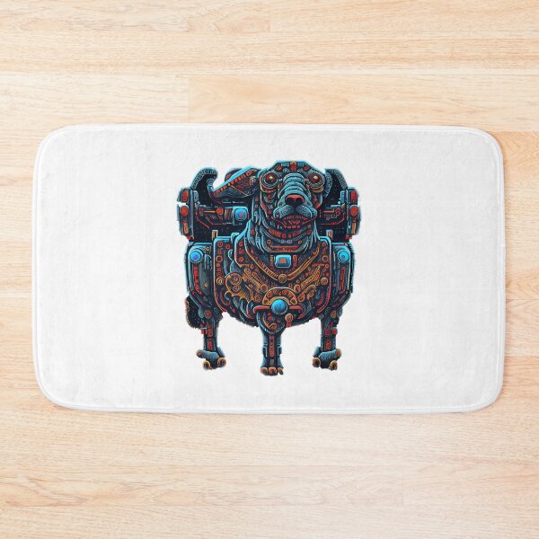 Item preview, Robotic Dog and Stranger things abstract scene , sifi, trees, mountains, designed and sold by adee1122.