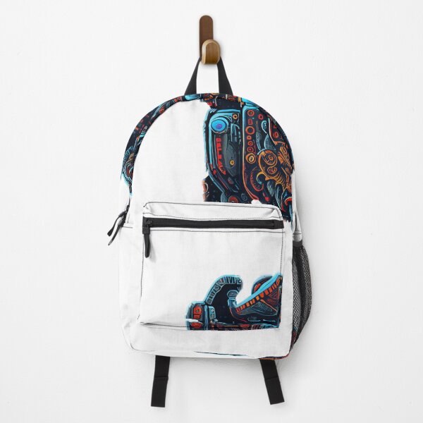 Item preview, Robotic Dog and Stranger things abstract scene , sifi, trees, mountains, designed and sold by adee1122.