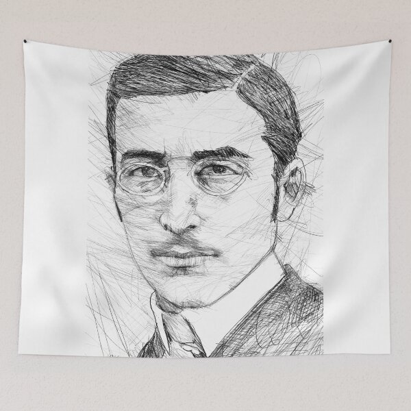 Item preview, STEFAN ZWEIG pencil portrait .1 designed and sold by lautir.