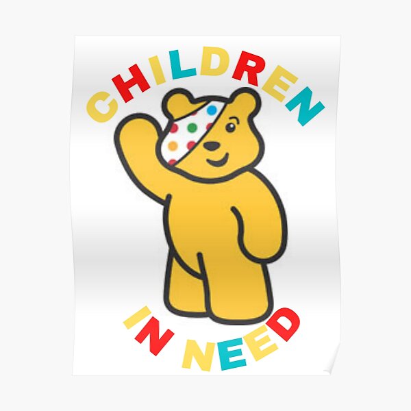 Póster «pudsey asda niños necesitados» de LiveWorld2023 Redbubble
