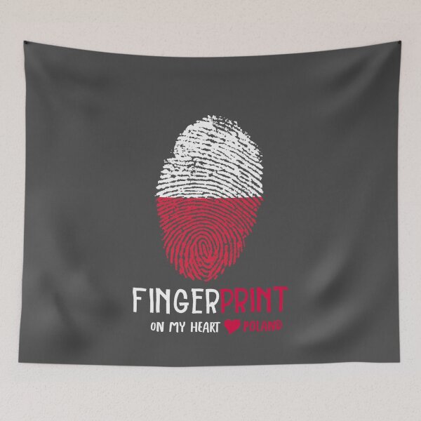 Item preview, Poland, fingerprint on my heart designed and sold by Monikatees.