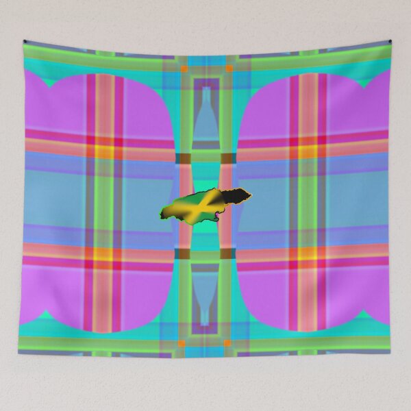 Item preview,  UNFORGETTABLE WEST INDIES CHRISTMAS SOUVENIRS - UNIQUE ABSTRACT CARIBBEAN GEOMETRIC PATTERN - GREATJAMAICAN VIBES FLAG INSPIRATION designed and sold by Ralek.