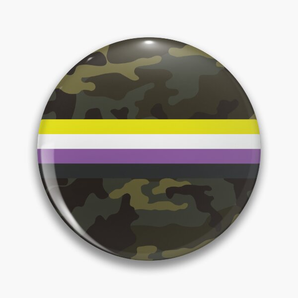 Item preview, Camo Nonbinary Pride designed and sold by Zillberry.