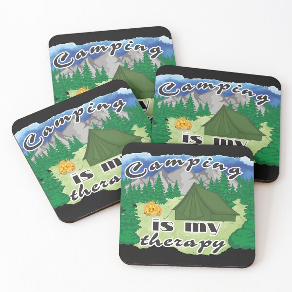 Item preview, Camping is my therapy designed and sold by schoolarts.