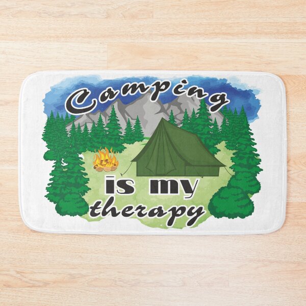 Item preview, Camping is my therapy designed and sold by schoolarts.
