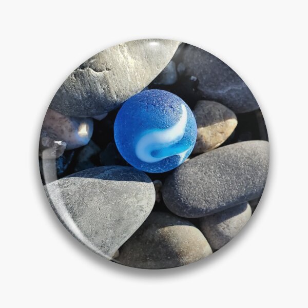Item preview, Blue Sky Seaglass Marble designed and sold by SusanSeamaiden.