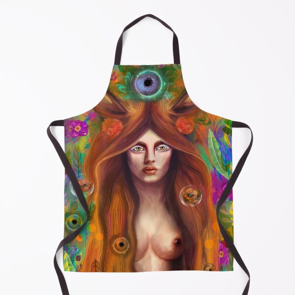 Item preview, Greek Goddess Artemis, Autumn, Hand-Painted, for Boho and Nature Lovers designed and sold by InkyGenies.