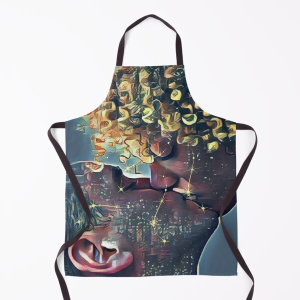 Item preview, Romantic, kissing, valentine couple in an abstract painted effect  designed and sold by Wonder & Whimsy.