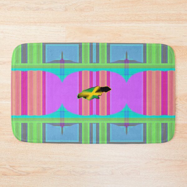 Item preview,  UNFORGETTABLE WEST INDIES CHRISTMAS SOUVENIRS - UNIQUE ABSTRACT CARIBBEAN GEOMETRIC PATTERN - GREATJAMAICAN VIBES FLAG INSPIRATION designed and sold by Ralek.