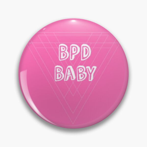 Item preview, BPD baby pin in pink  designed and sold by SophieAlexandra.