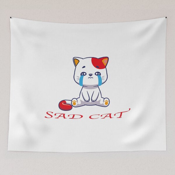 Item preview,  Sad Cat in Grunge - Sad designed and sold by GridText.