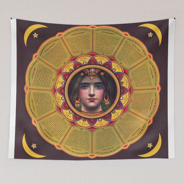 Item preview, Vintage Gypsy Teller Horoscope Illustration designed and sold by InnerCitadel.