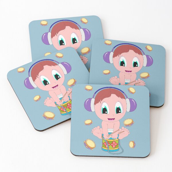 Item preview, Baby musician with drum designed and sold by Artbellachi.