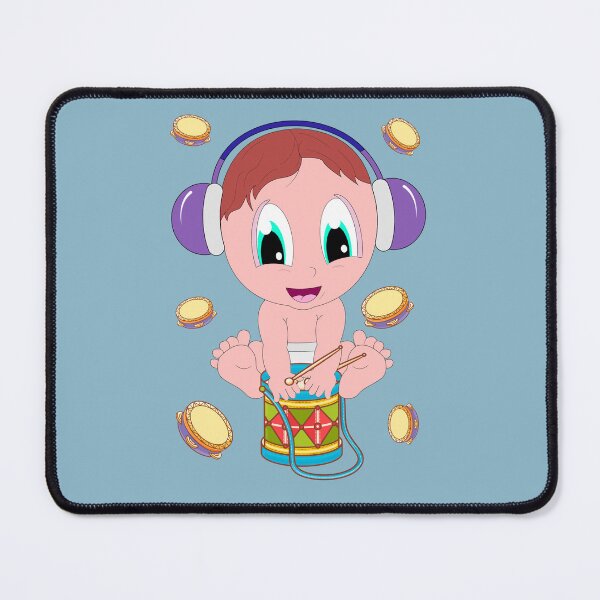 Item preview, Baby musician with drum designed and sold by Artbellachi.