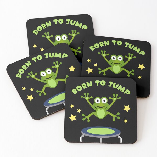 Item preview, Funny and Cute Kids Birthday Trampoline Frog Design  designed and sold by Rzelemenz.