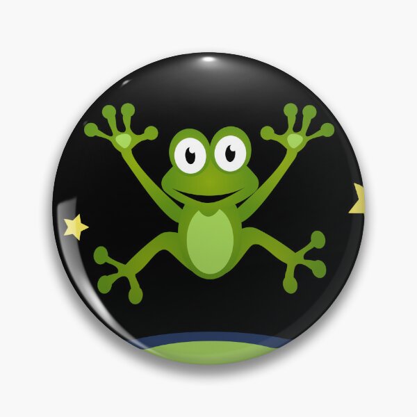 Item preview, Funny and Cute Kids Birthday Trampoline Frog Design  designed and sold by Rzelemenz.