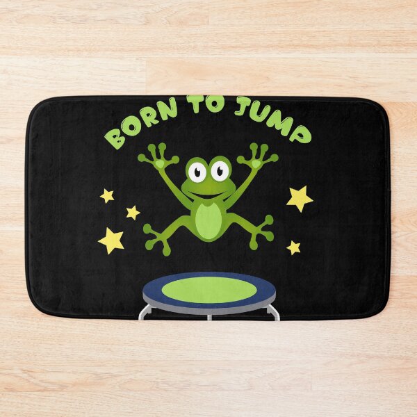 Item preview, Funny and Cute Kids Birthday Trampoline Frog Design  designed and sold by Rzelemenz.