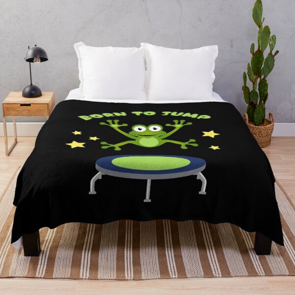 Item preview, Funny and Cute Kids Birthday Trampoline Frog Design  designed and sold by Rzelemenz.
