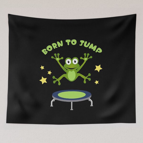 Item preview, Funny and Cute Kids Birthday Trampoline Frog Design  designed and sold by Rzelemenz.