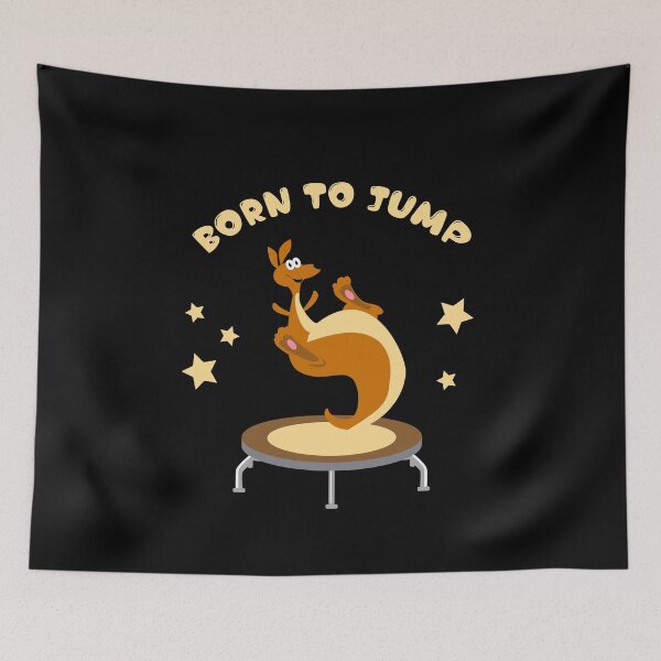Item preview, Funny and Cute Kids Birthday Trampoline Kangeroo Design  designed and sold by Rzelemenz.