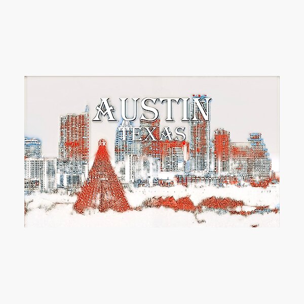 Item preview, Surreal Holiday Collection - Austin, Texas designed and sold by Sean McElroy.