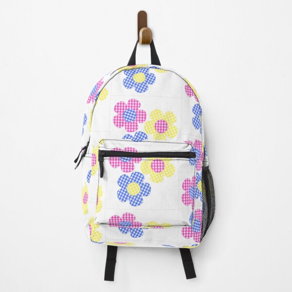 Item preview, Flowers Pink, Yellow, Blue on White 2 designed and sold by Shapes-Mania.