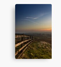 Misty sunset from Rivington Canvas Print