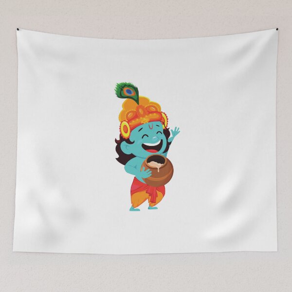 Item preview, Lord Bala Krishna designed and sold by AlaukikaShop.