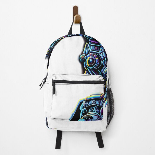 Item preview, Robotic puppy and Stranger things abstract scene , sifi, trees, mountains, designed and sold by adee1122.